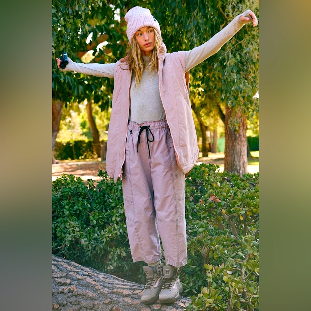 Free People Slalom Reversible Fleece Vest | FP Movement | NWT | Buti Logo